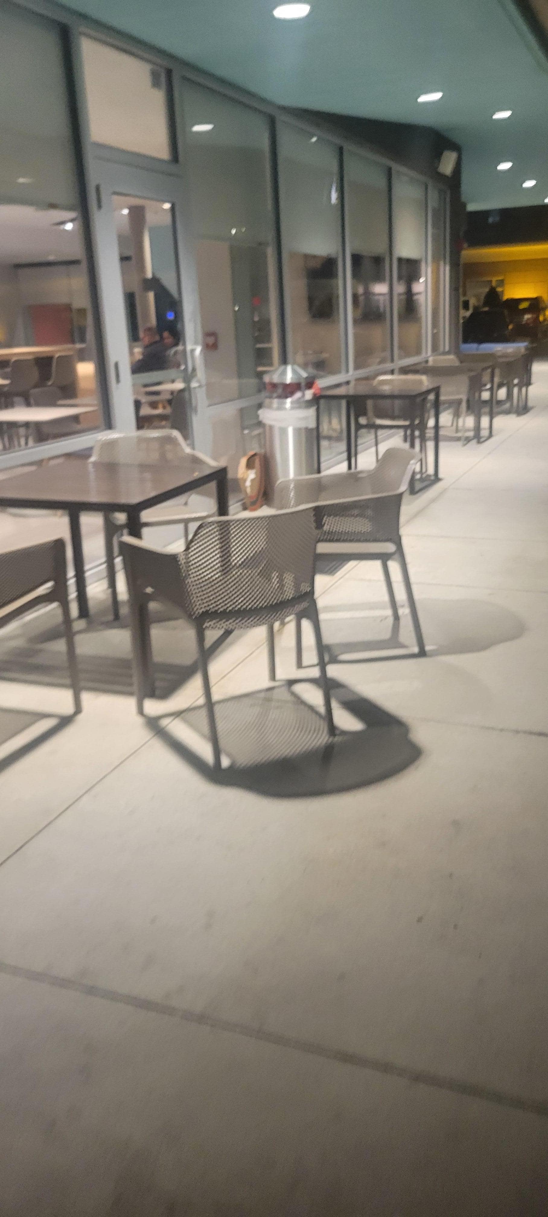 Outside seating area