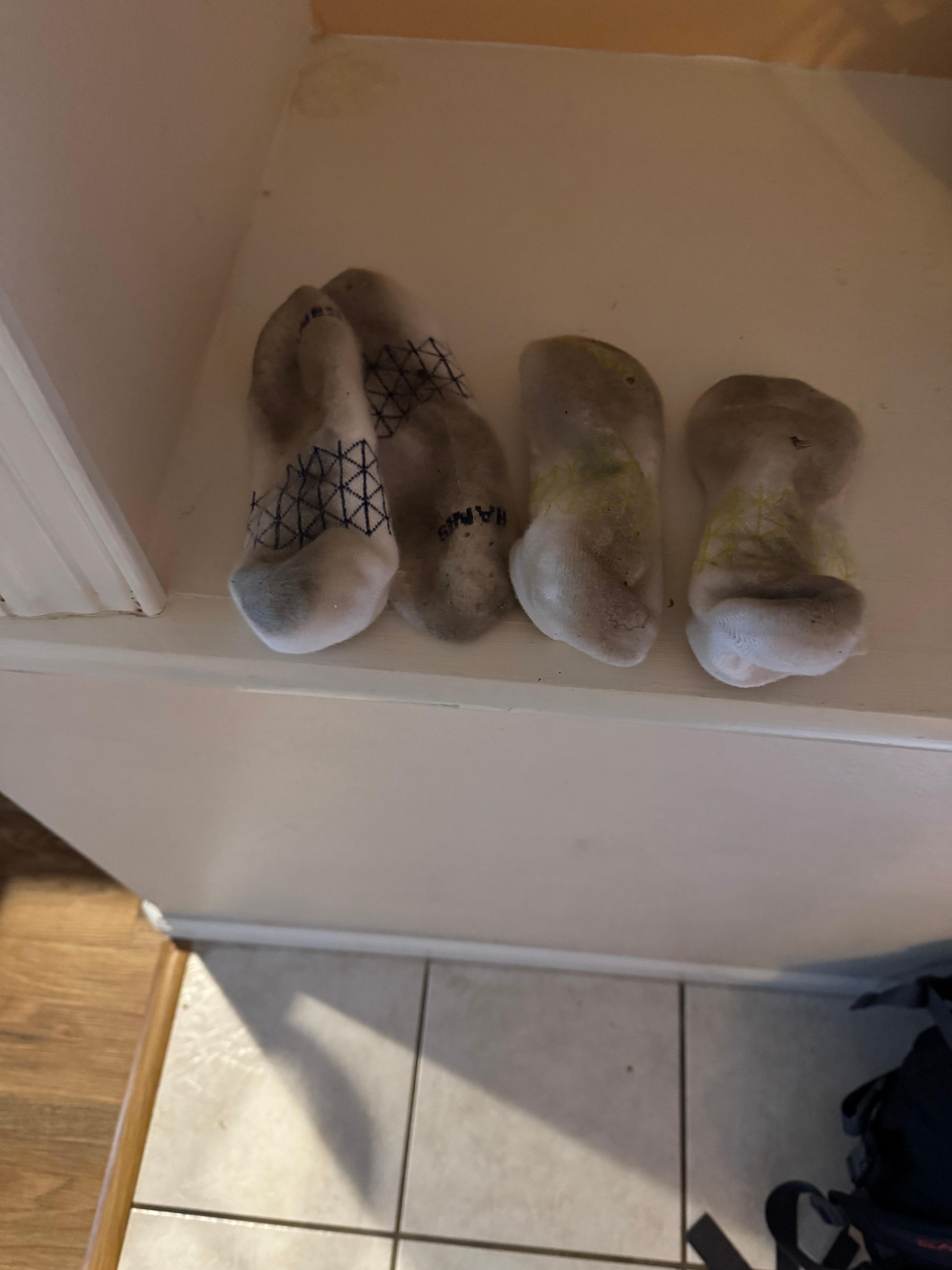 Socks we wore for 8 days…..