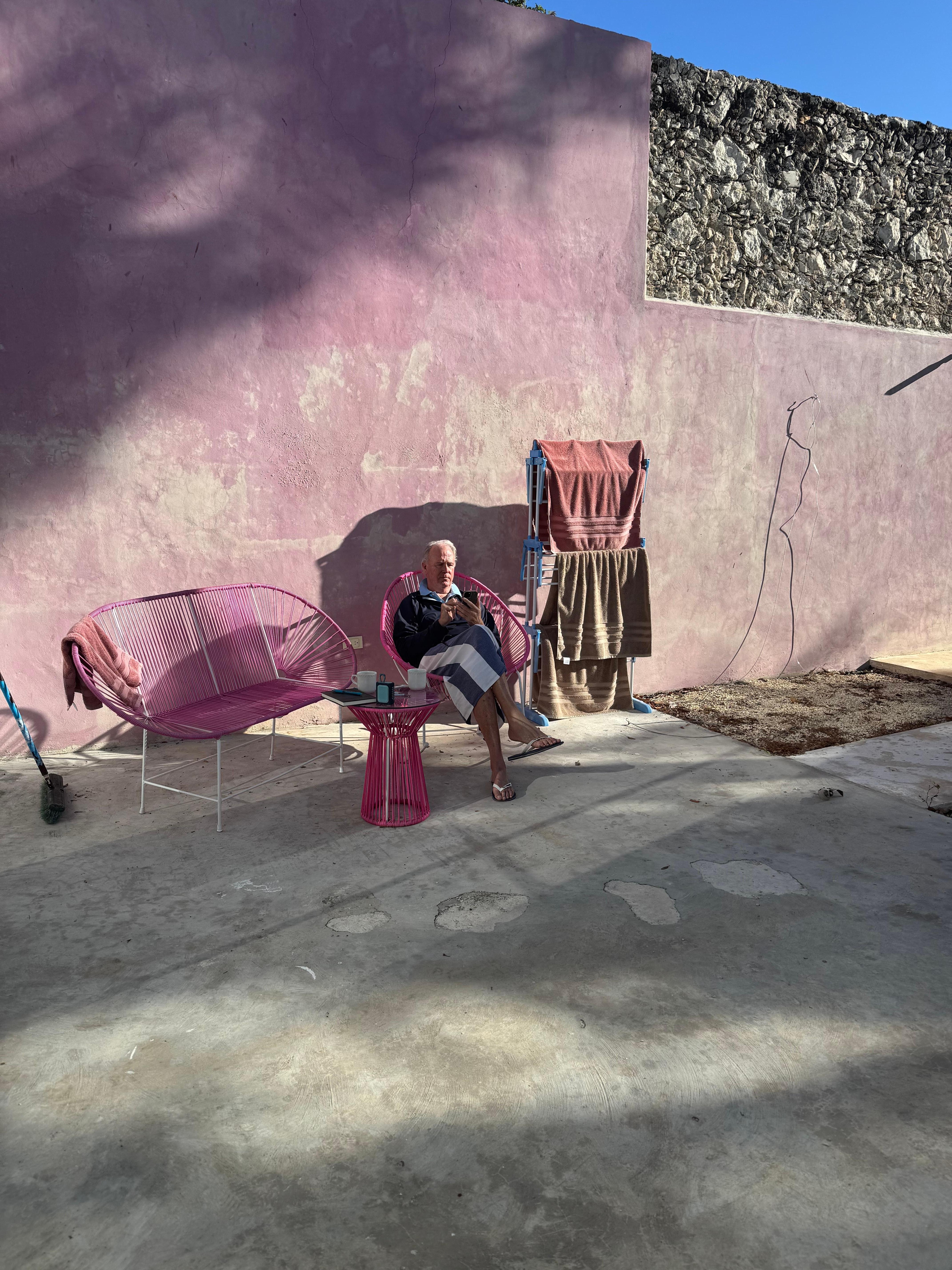 Hanging in the morning sun