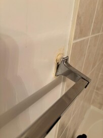 Broken towel bar