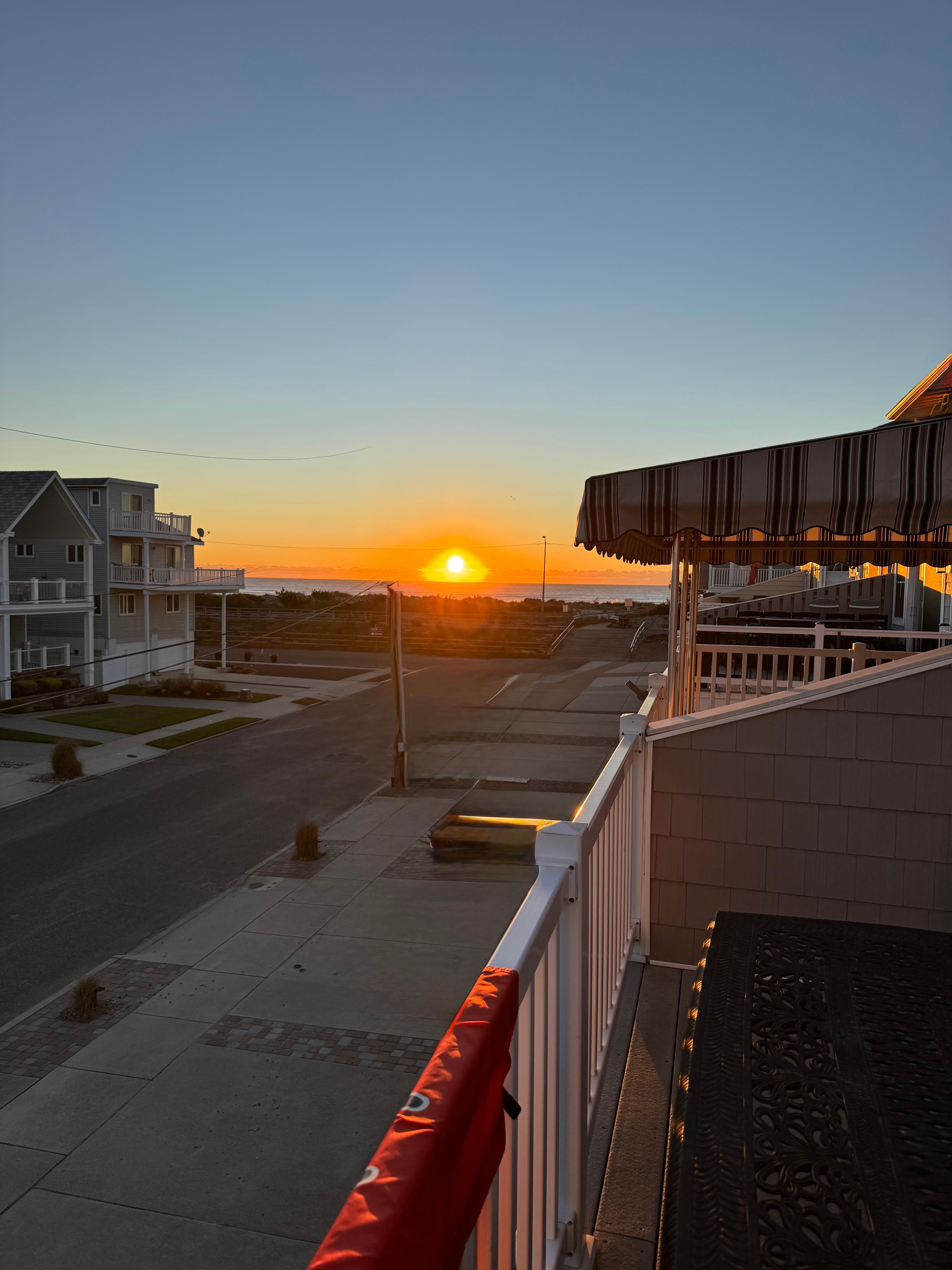 Sunrise from house’s balcony