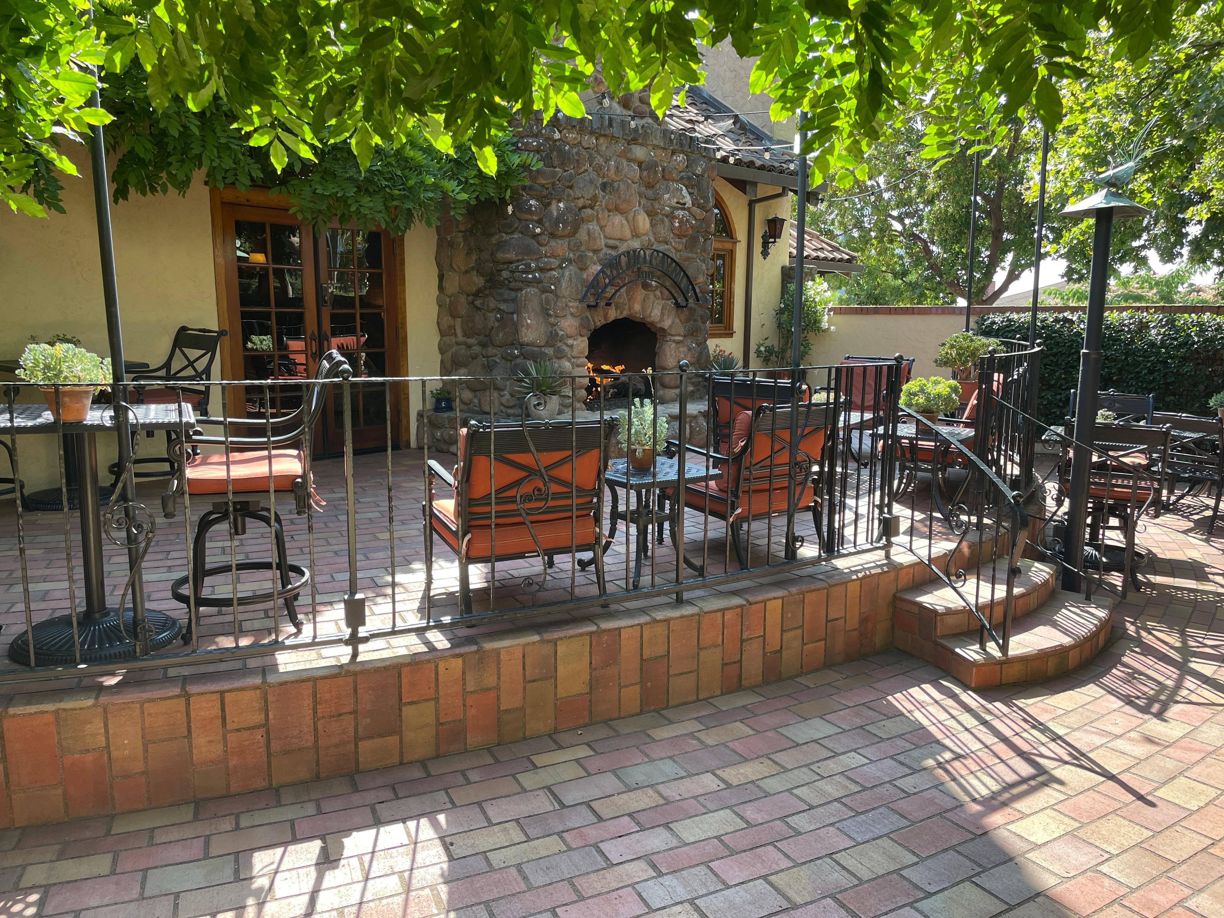 Courtyard seating area