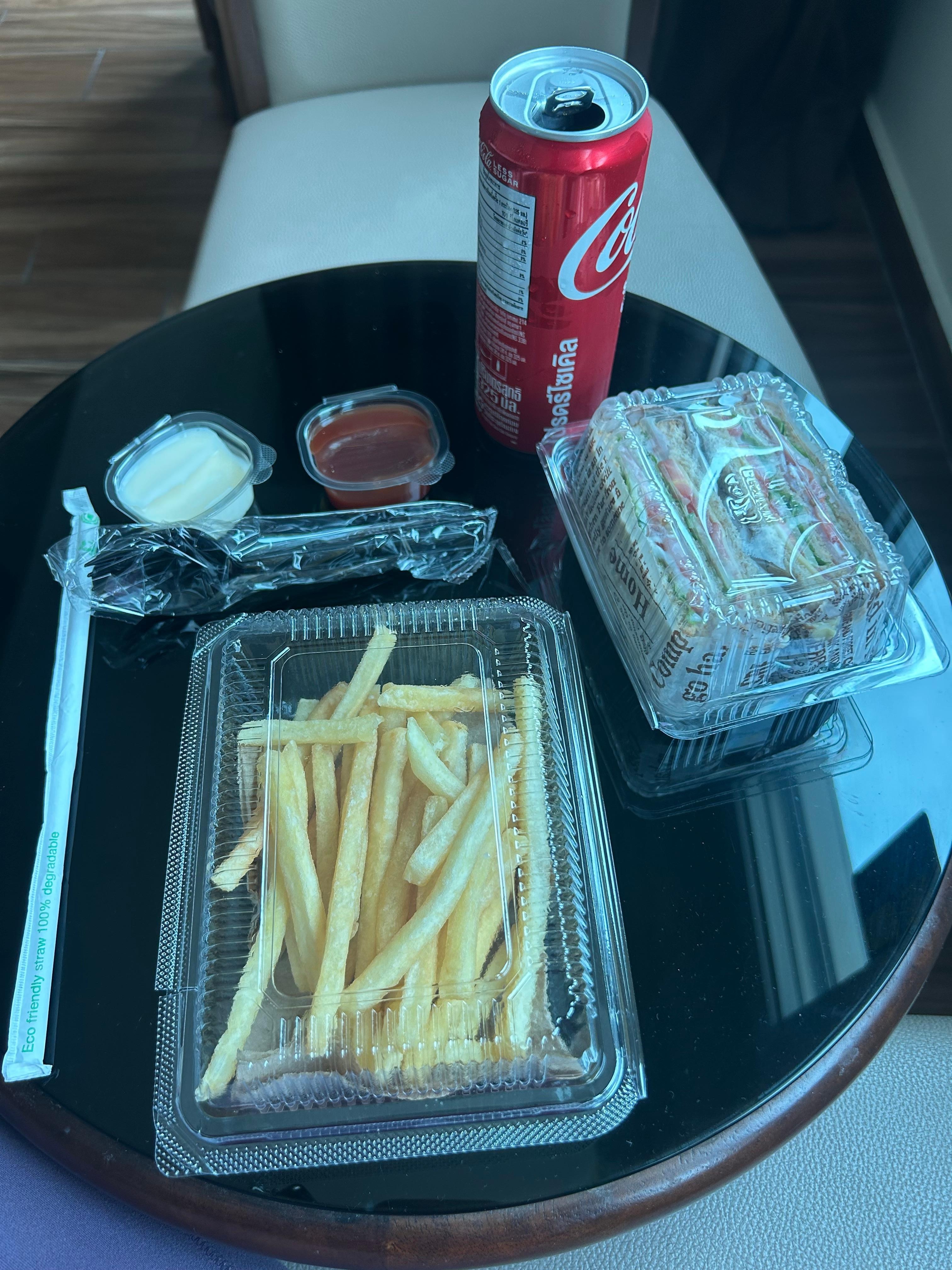 Ham Sandwich & Fries from the Cafe