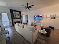 Comfy living room for family movies