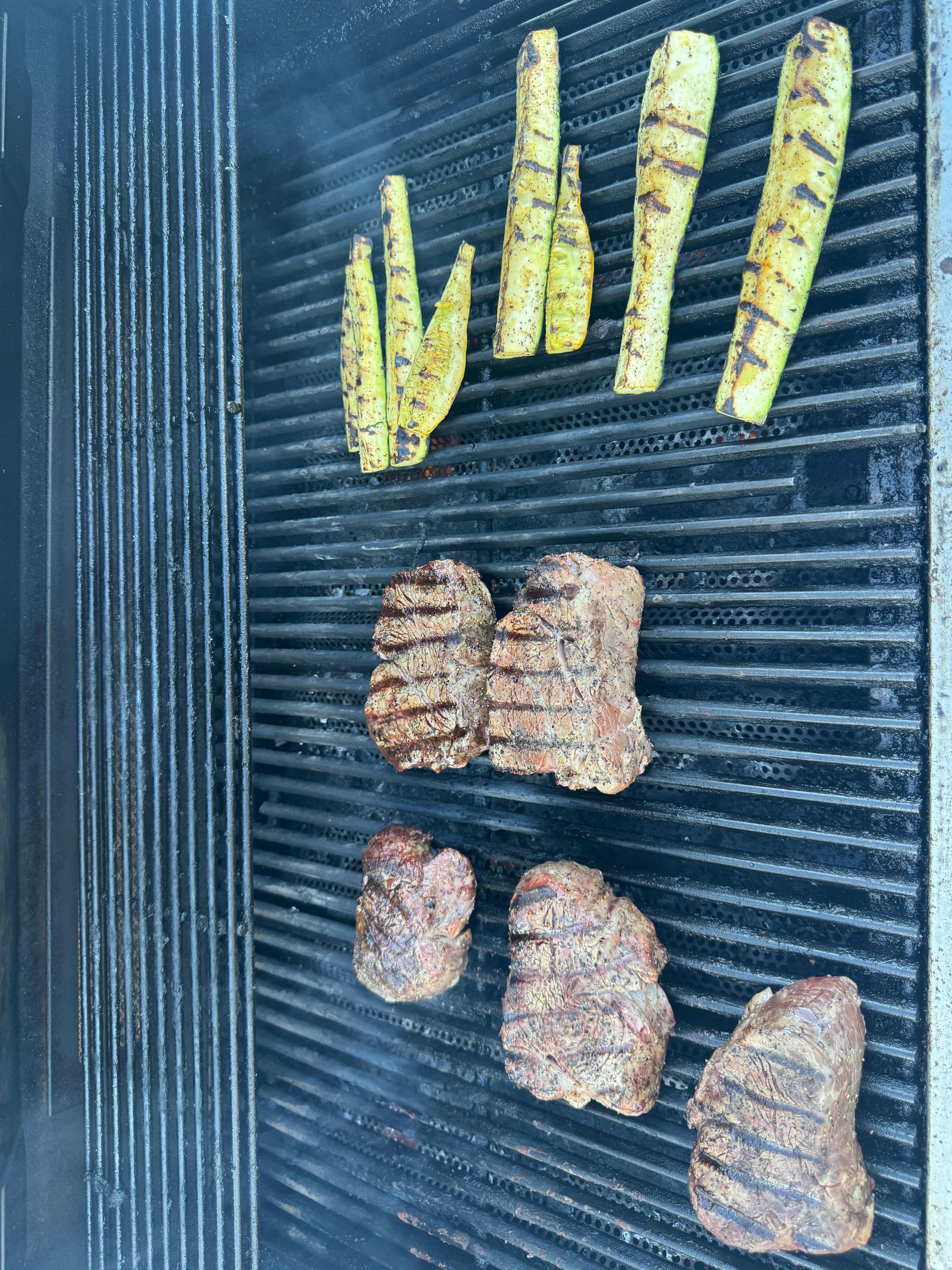 Several grills available for use