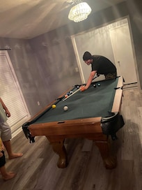 Our family loved the pool table that was provided.