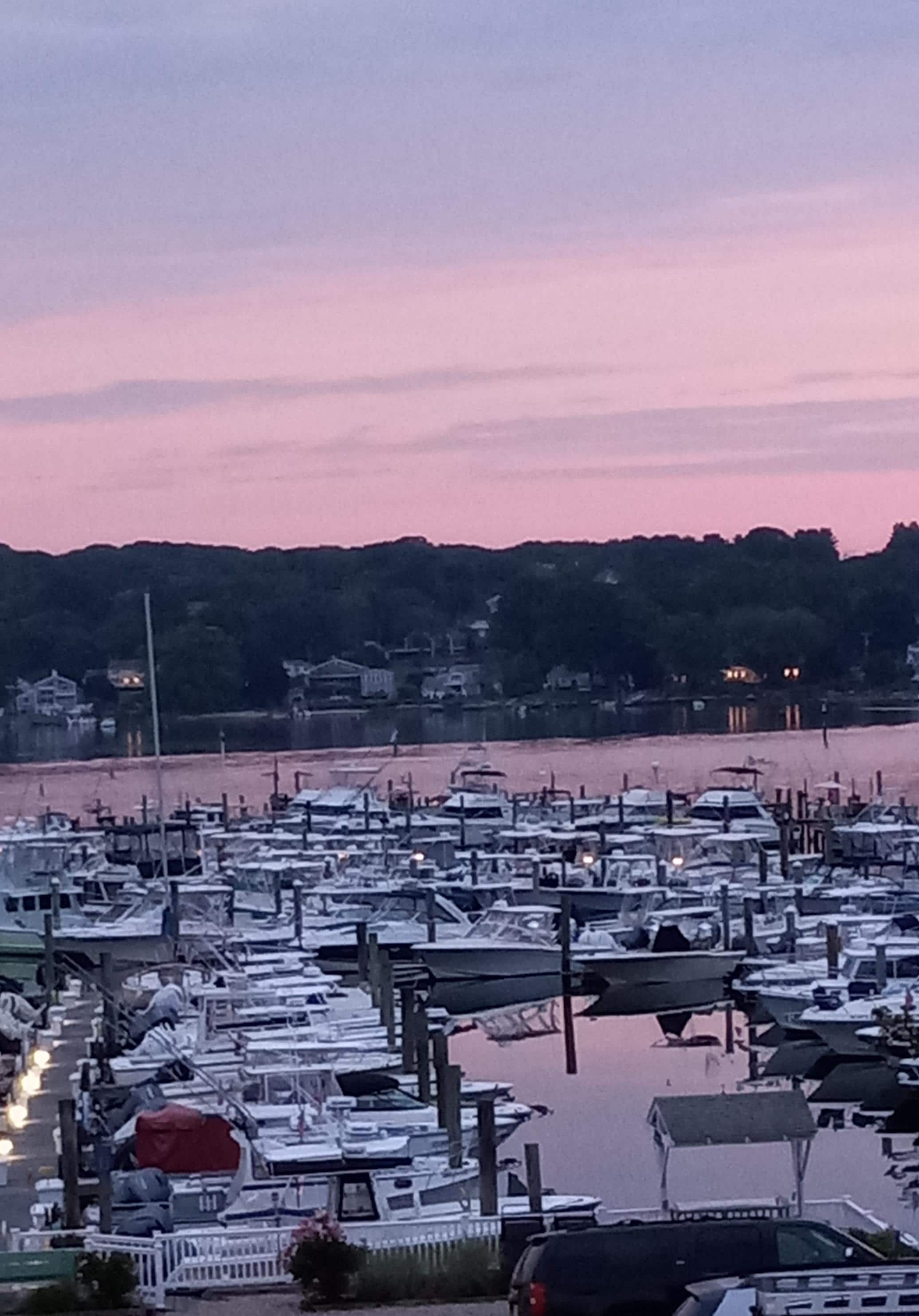 The view from the private deck