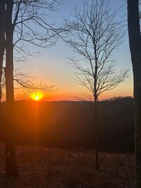 Sunset in late February. View from back deck.