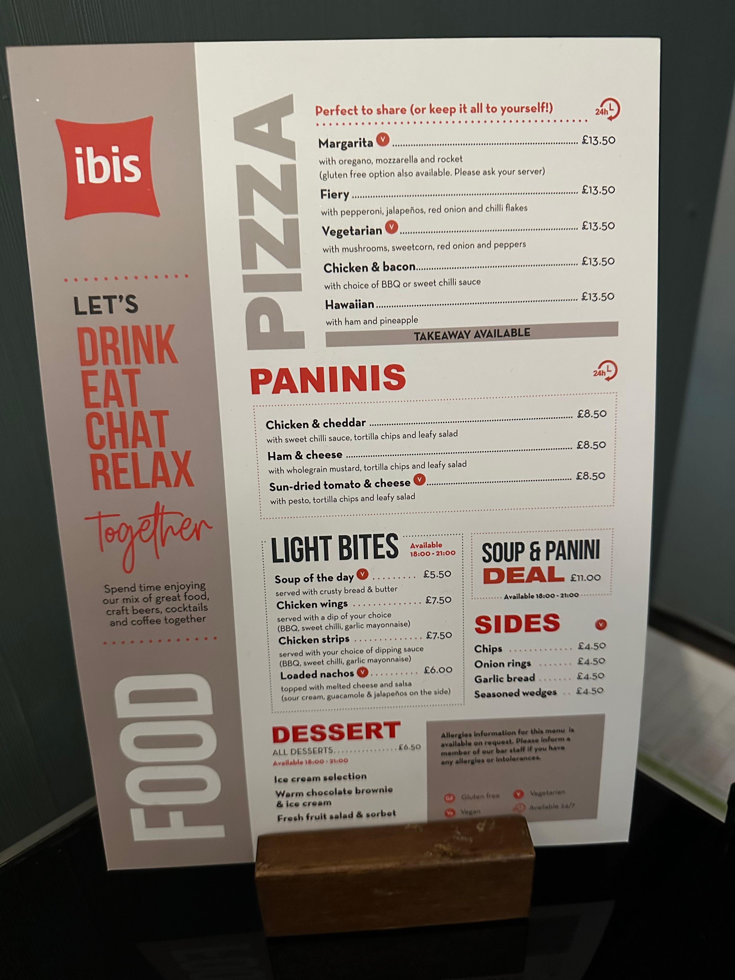 Their Restaurant Menu