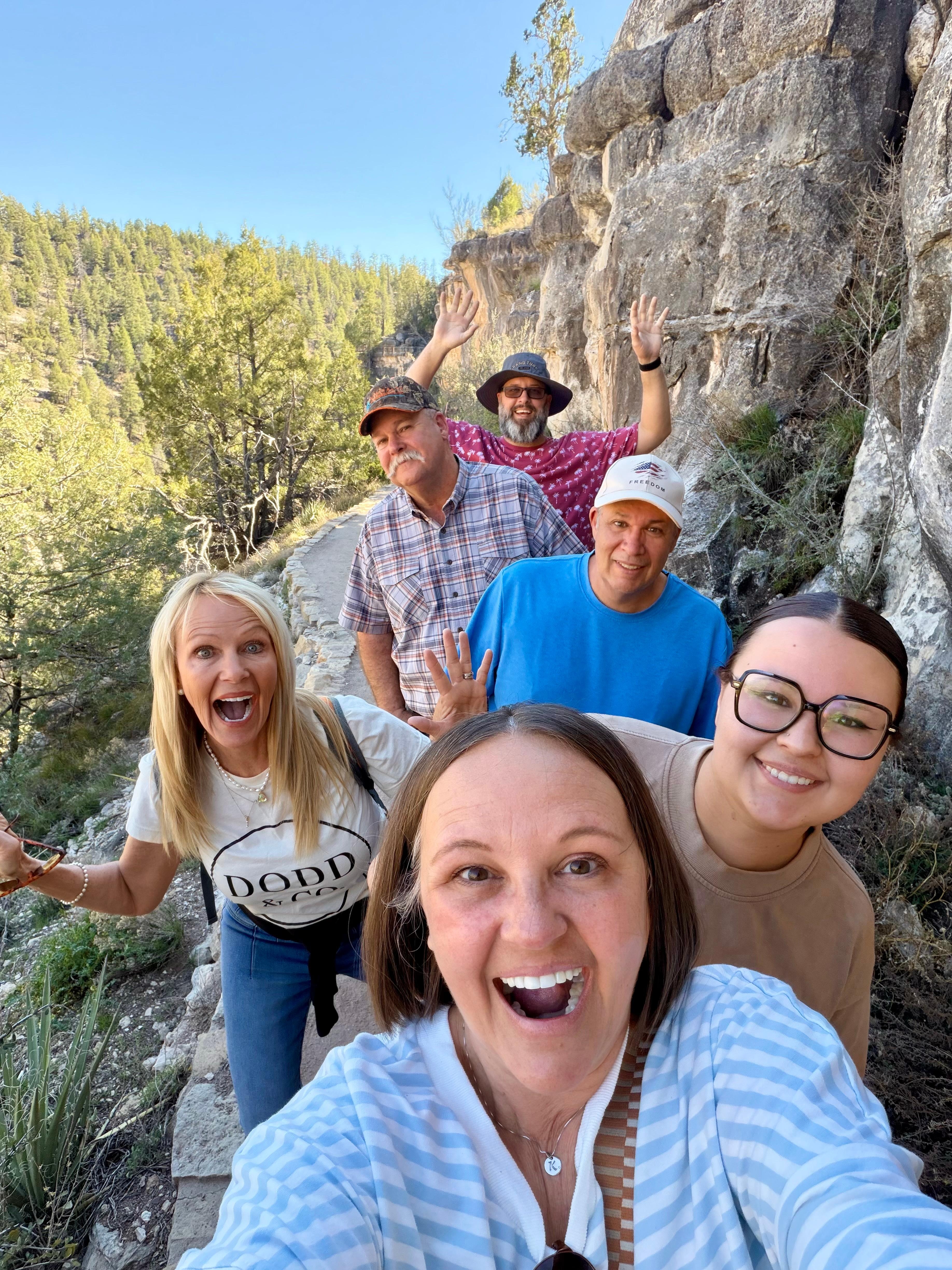 Walnut Canyon Hike 736 steps.