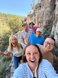 Walnut Canyon Hike 736 steps.