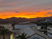 Sunset.