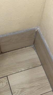 Bathroom floor dirty