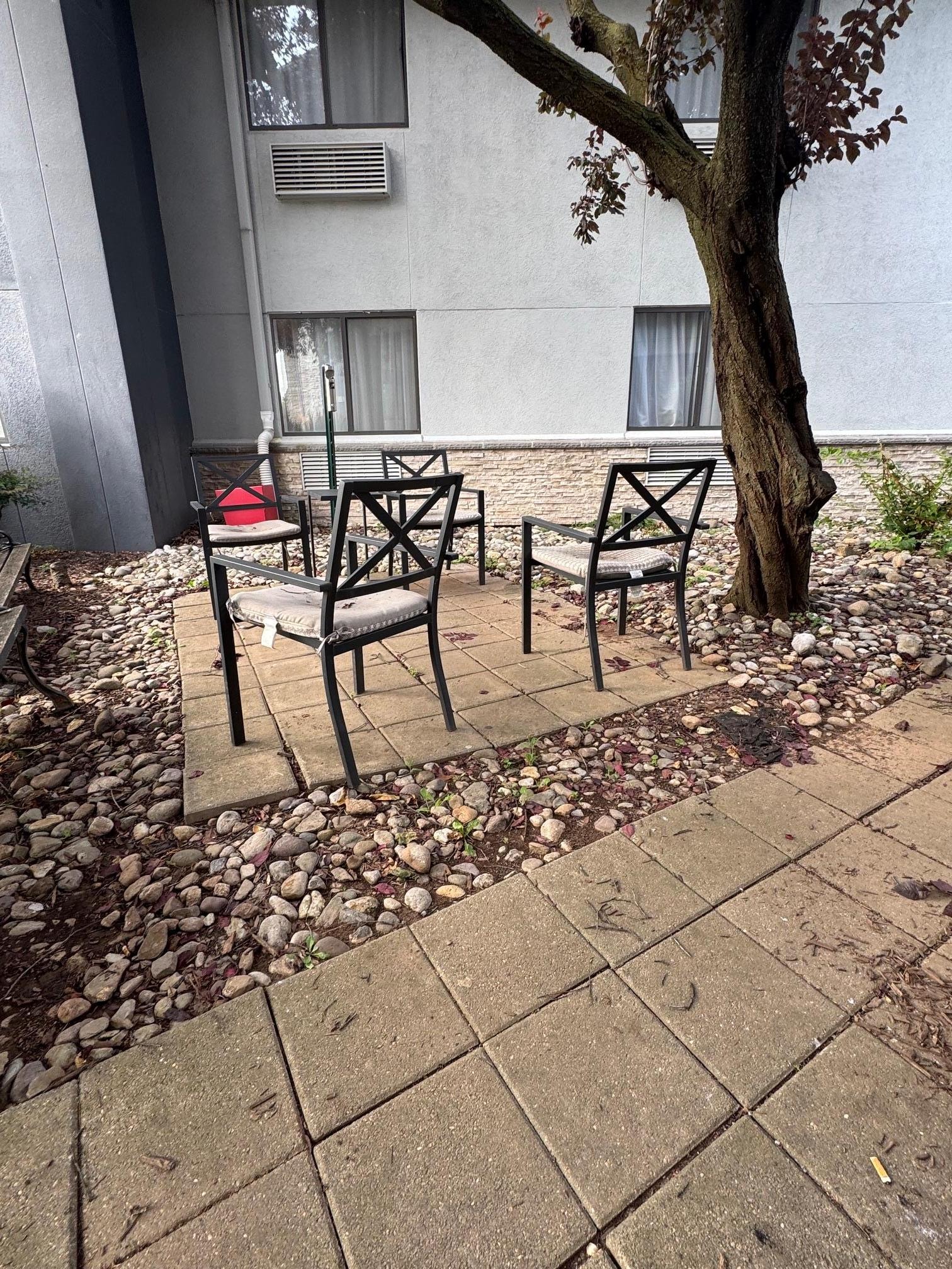 Outdoor patio area