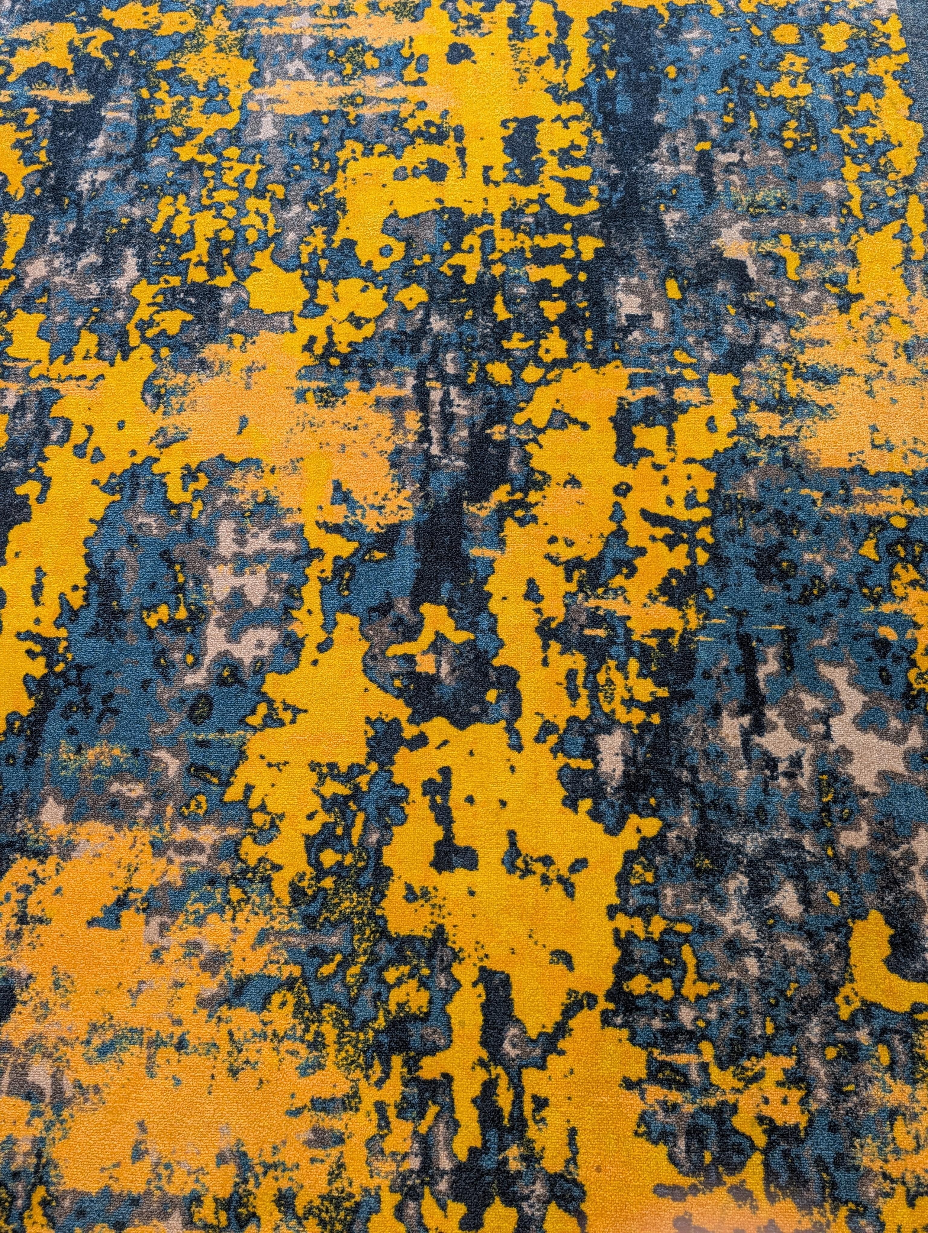 The carpet would have been greatly appreciaed by Jackson Pollack. :)