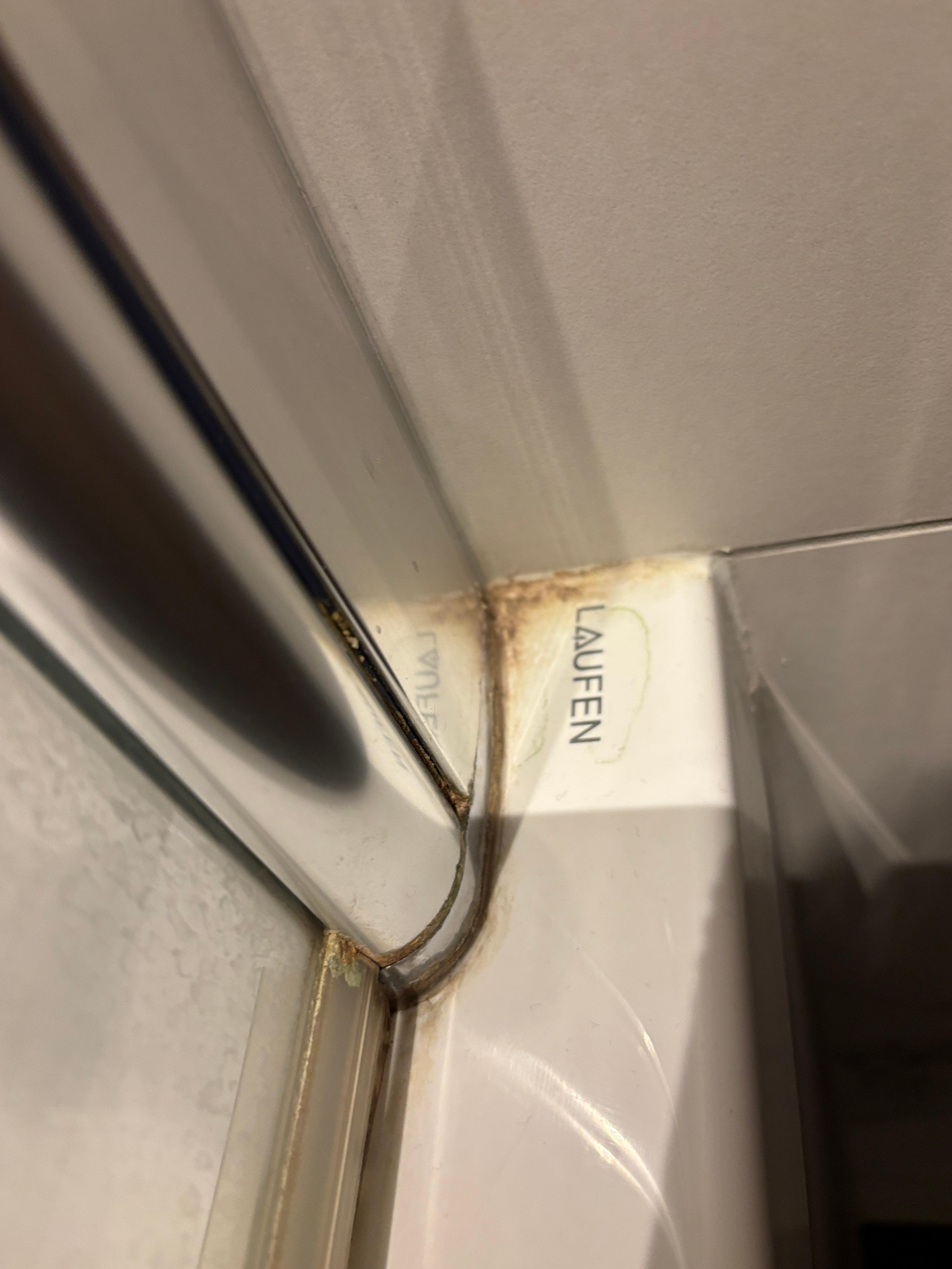 Dirty shower.