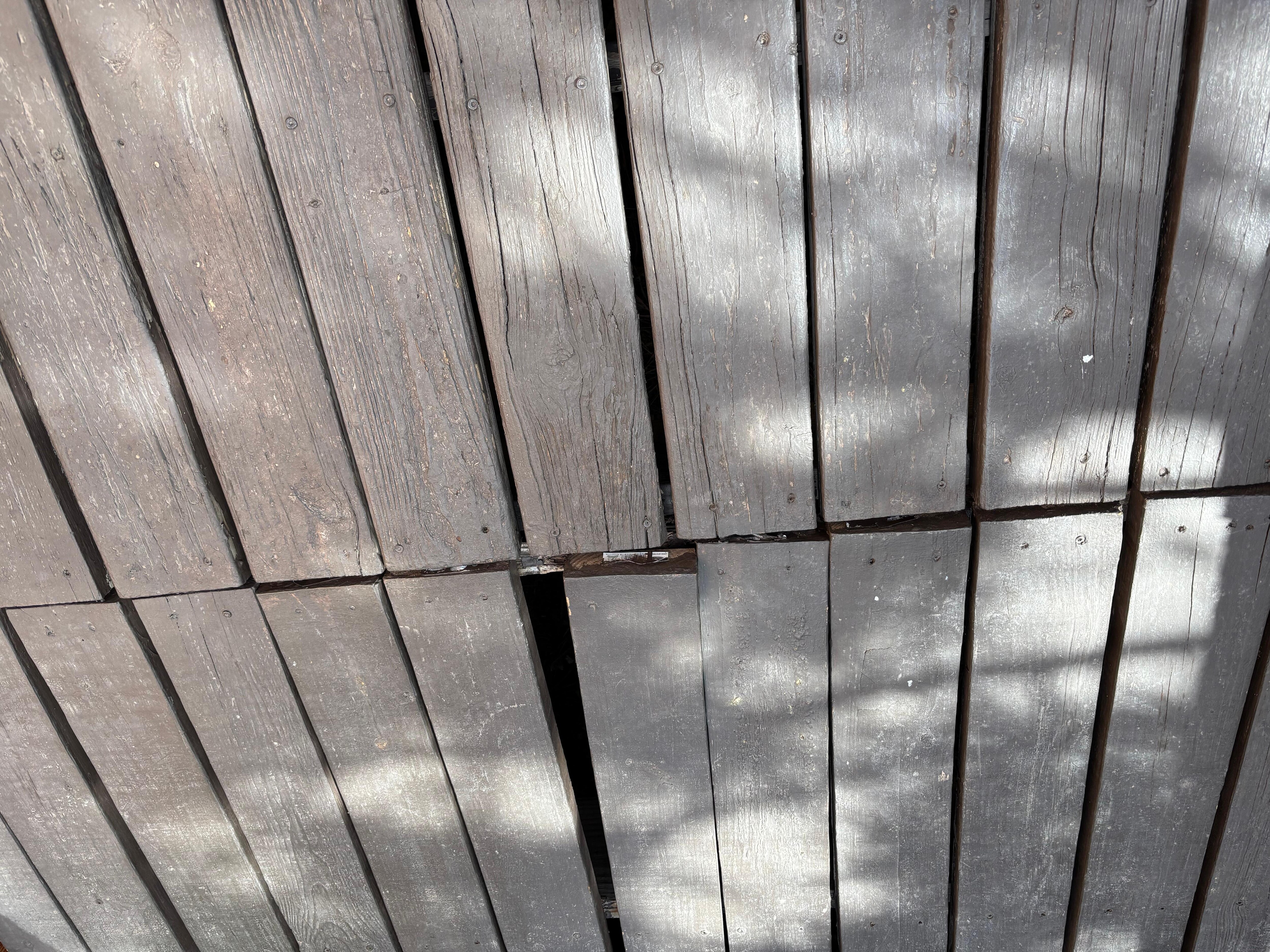 Front deck near door.  Upside down for some reason but you can get the point. 