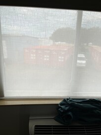 View through shade in am