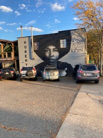 Mural downtown black mountain