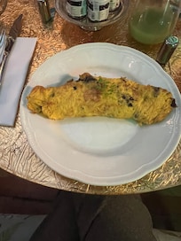 Ham & mushroom omelette - delicious!!