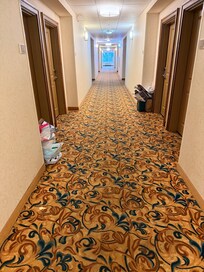 Trash in the hallway