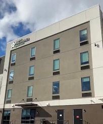 Multiple access points so you don’t have to walk long ways around to your room. All have security cameras and are only accessible by sojourners/guests