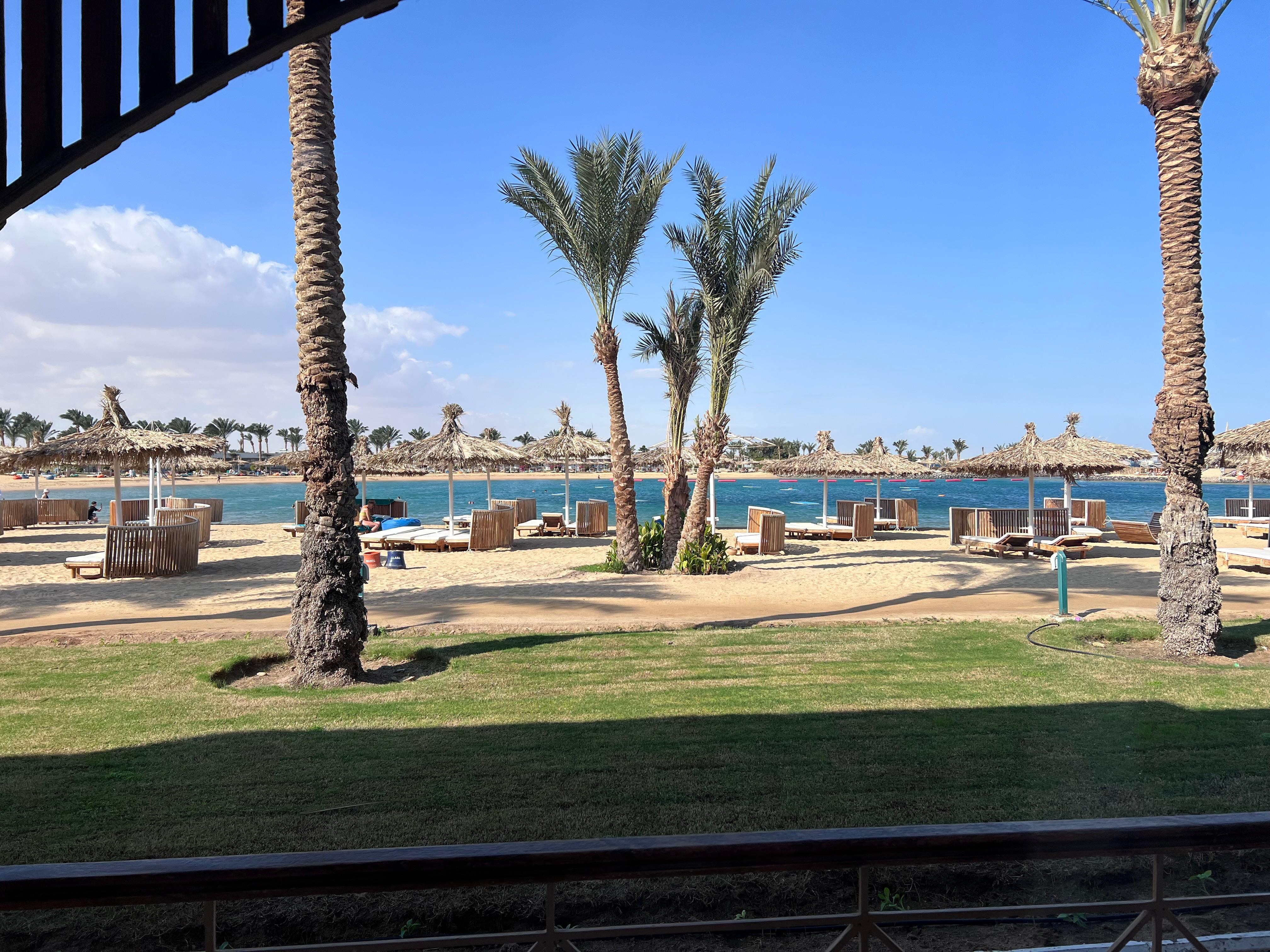 View from my sea view suite 