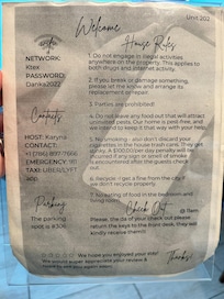 Different contact number in the room?