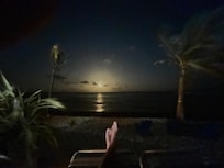 Moonrise from the pool