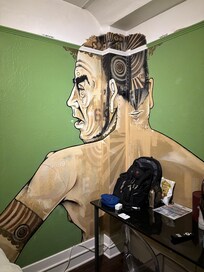 Imagine having to work and sleep in this room — ridiculous.