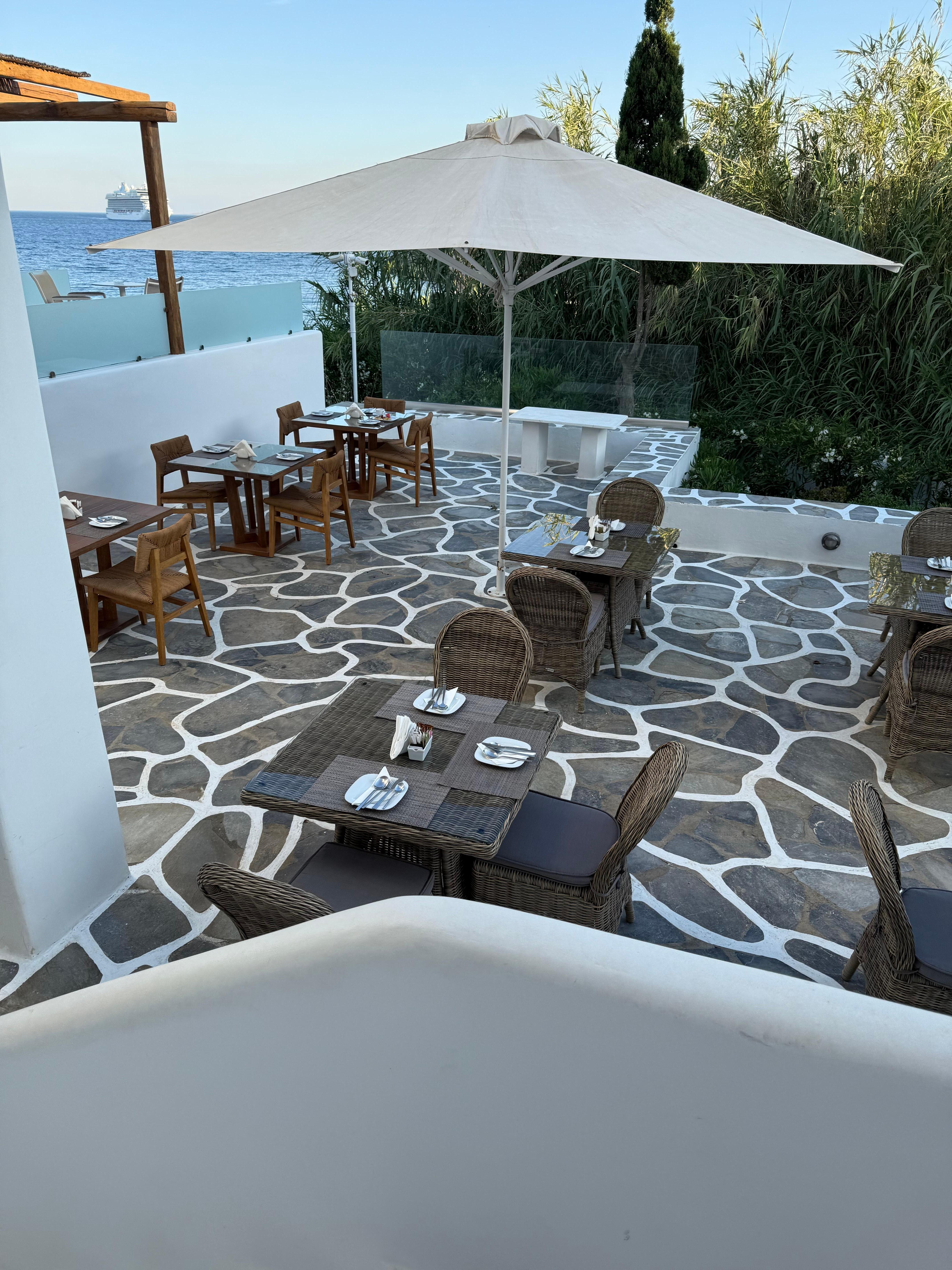 Breakfast patio