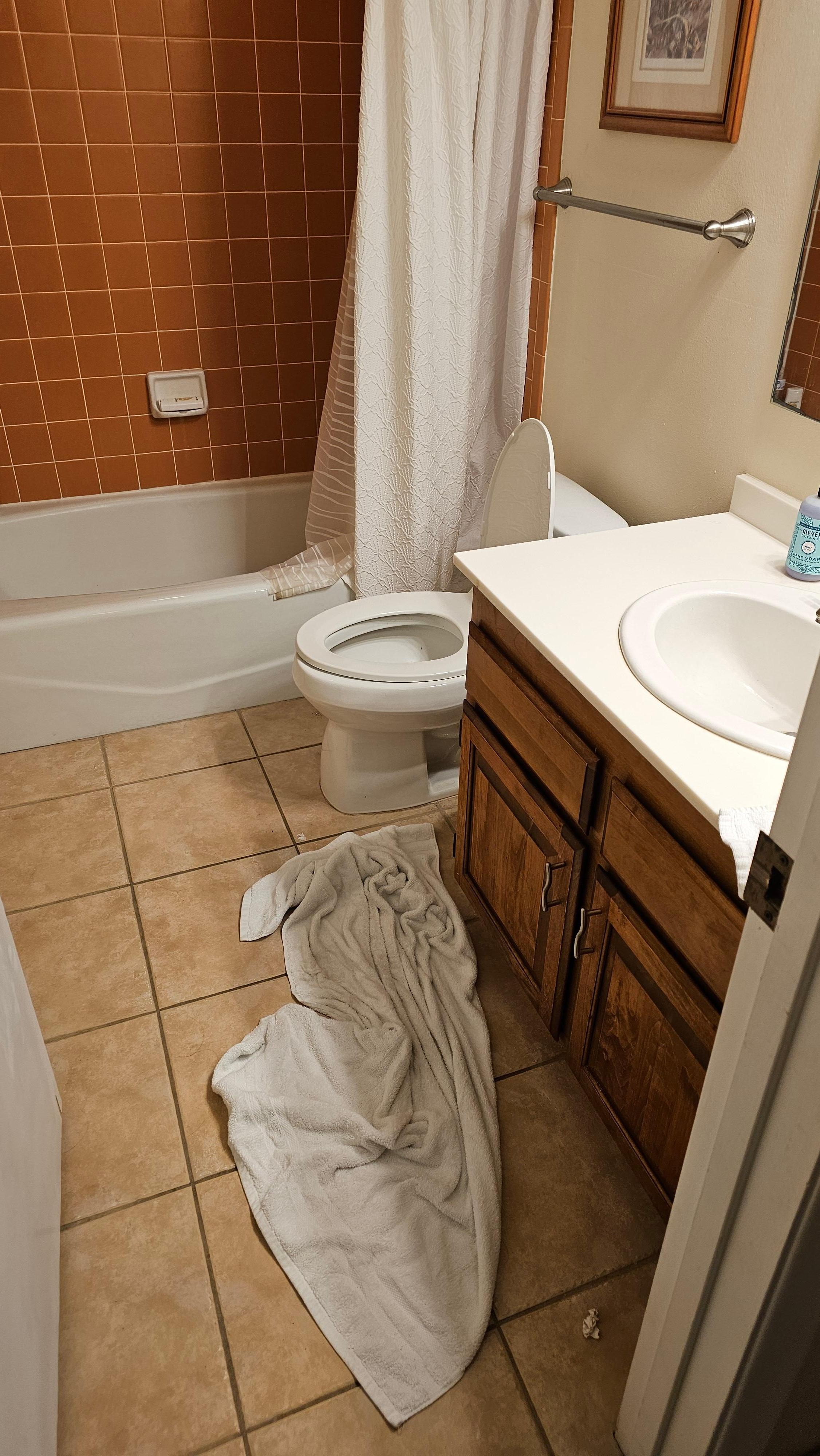 Dirty bathroom