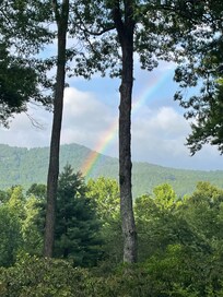 A rainbow view from the deck