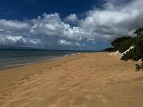 Beach beside the condo