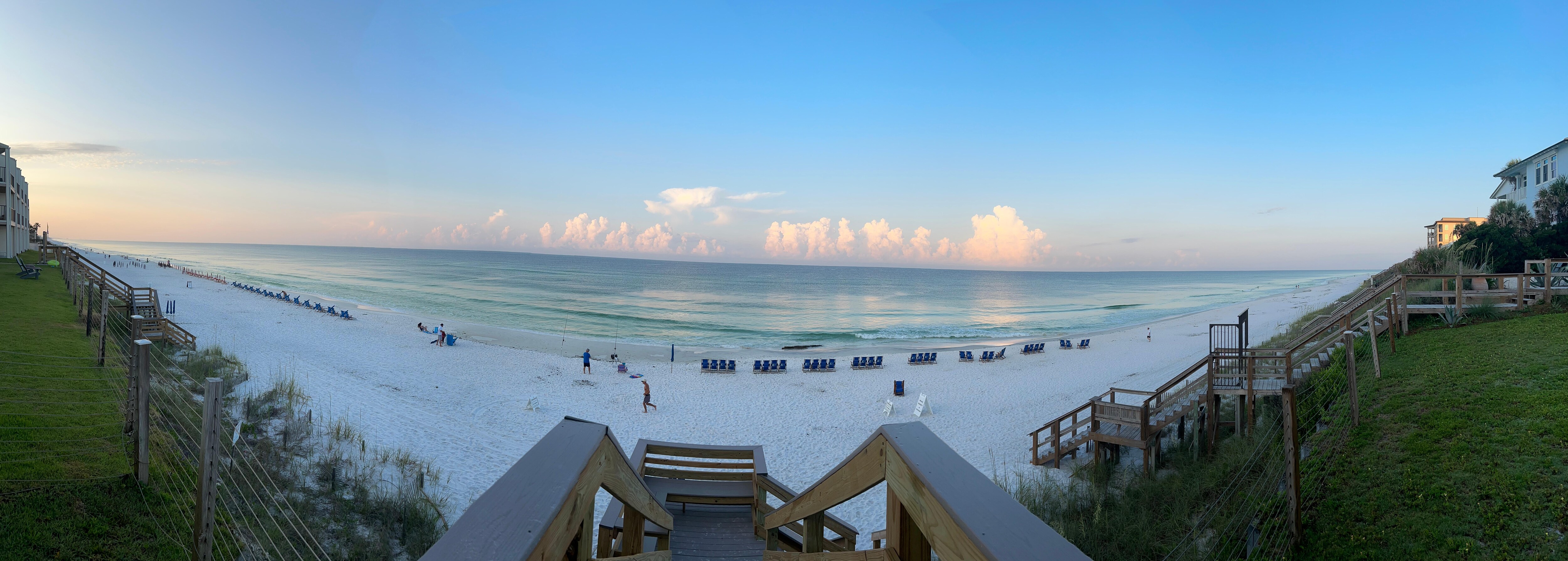 View from steps to beach