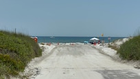 This lead to a boat ramp on St. Augustine Beach.