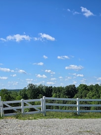 The view every morning, noon & night from our outdoor table!