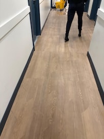 Neighbor unit flooded into hallway