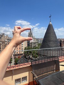The roof top terrace