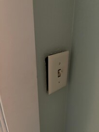 Dangerous light fixture our toddler could reach