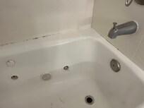 Moldy and dirty bathtub
