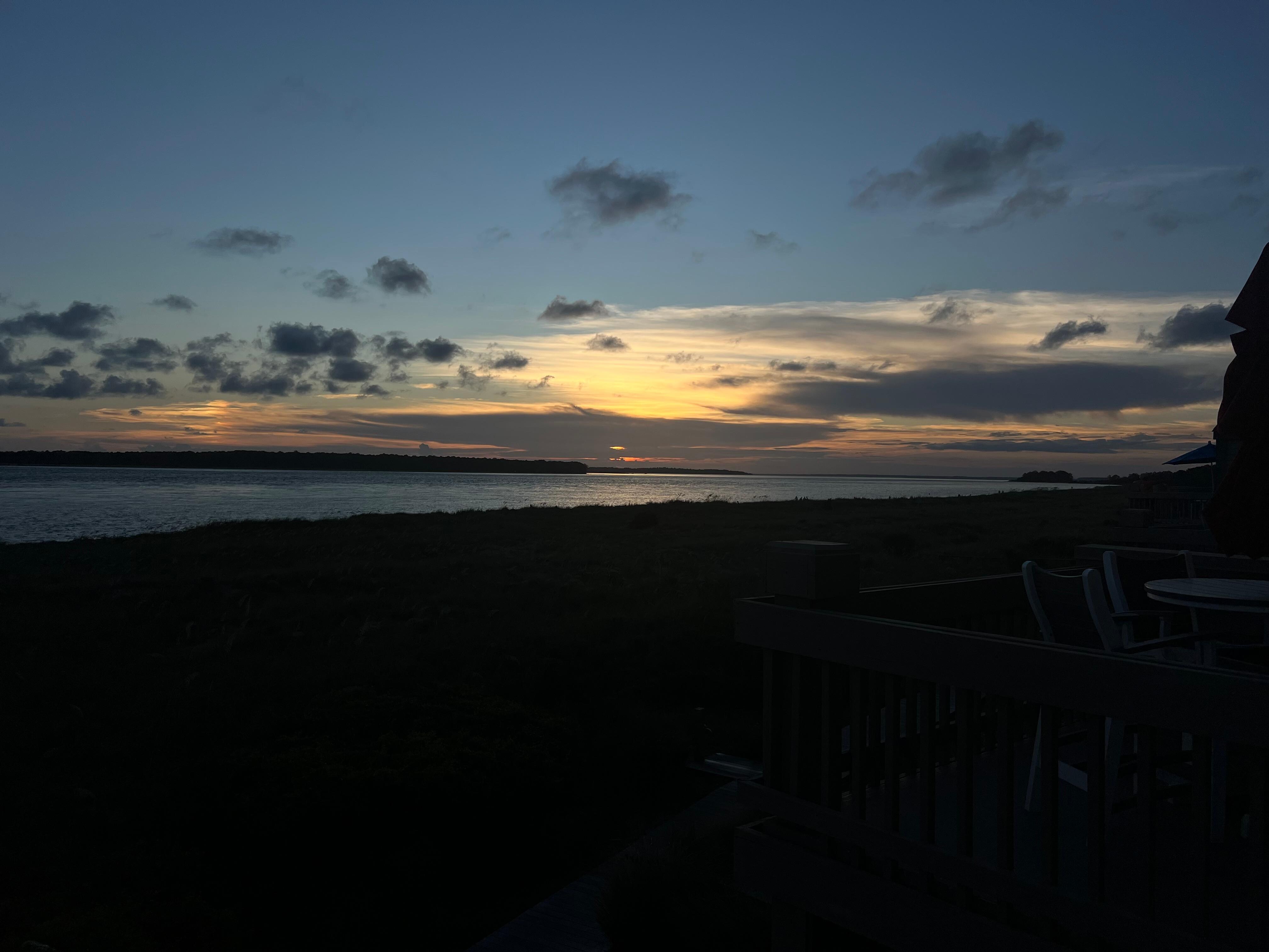 Sunset from the balcony