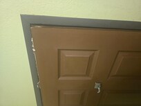 Couldn't close bathroom door