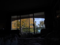 View from our room facing the bay and park