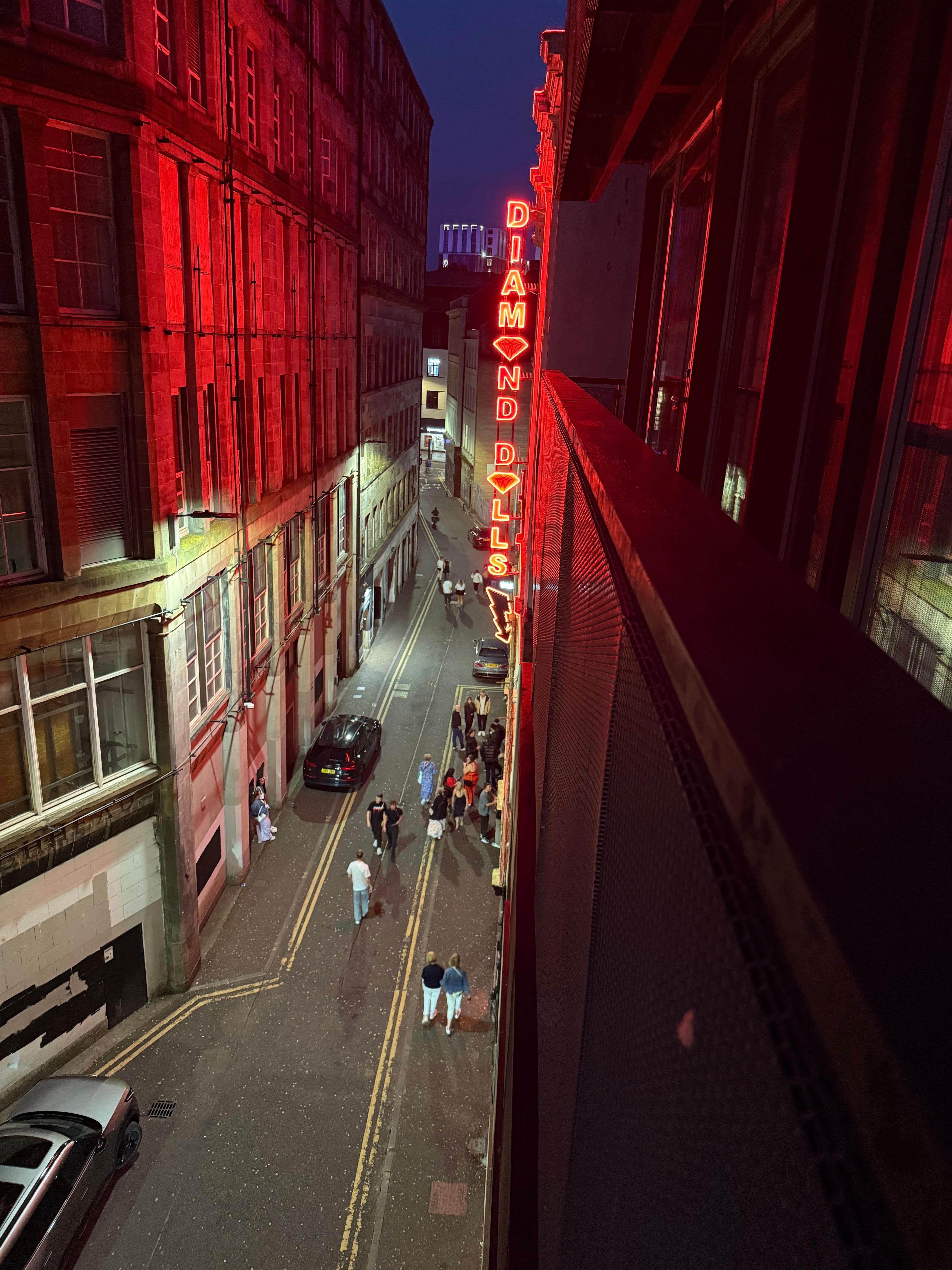 View from apartment night