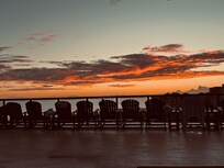 Rooftop sunset view