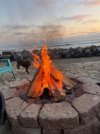 Bonfires at night