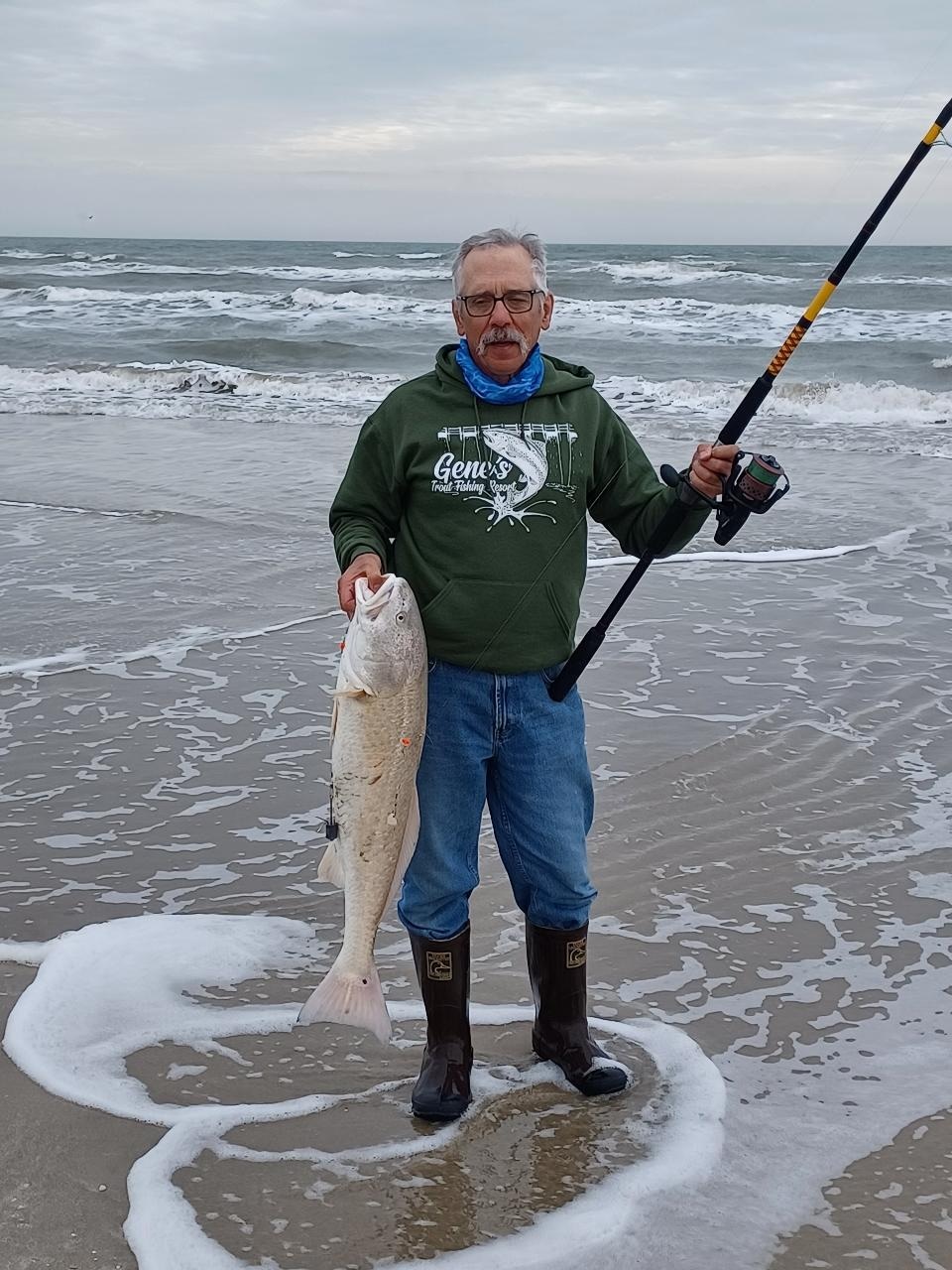Fishing was fabulous on the beach!