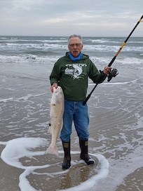 Fishing was fabulous on the beach!