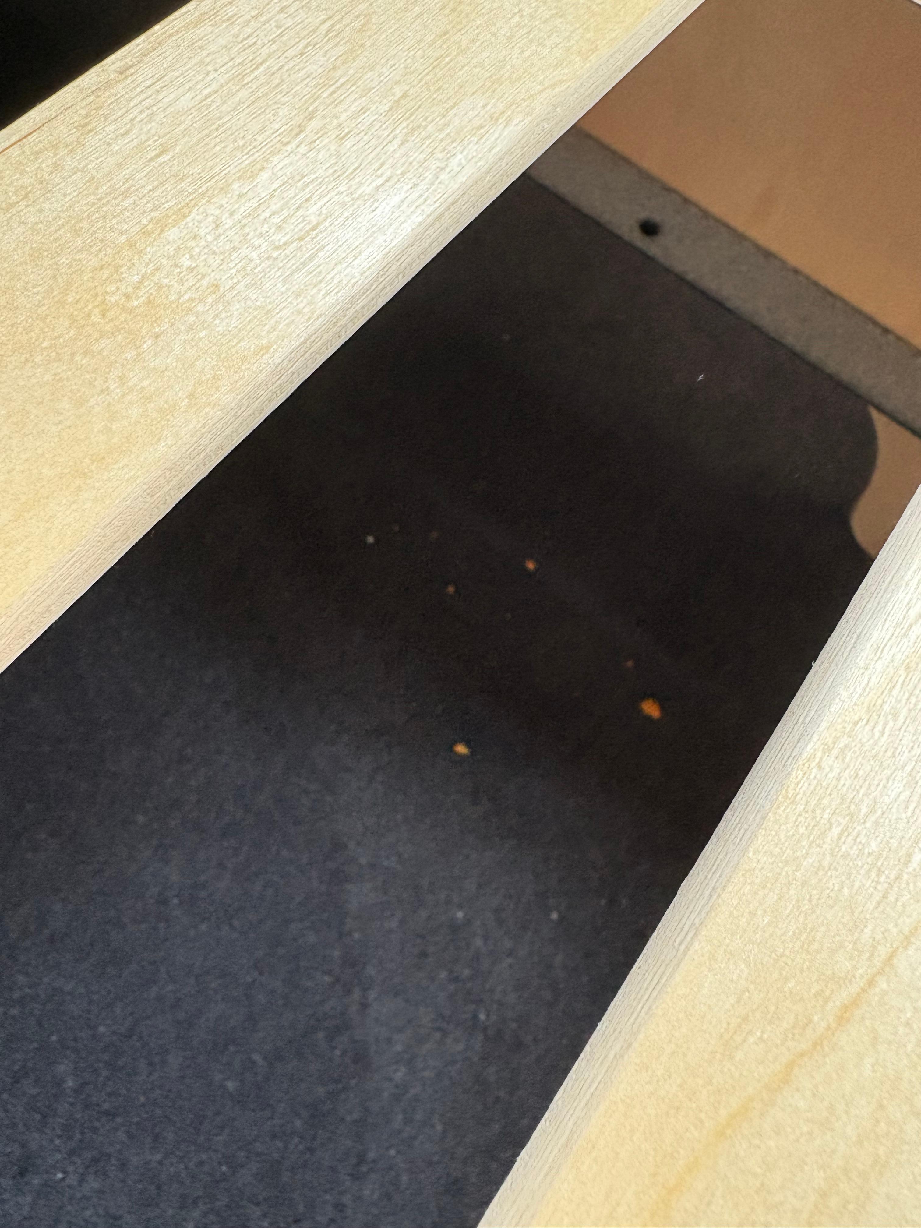 Krümel unter dem Bett